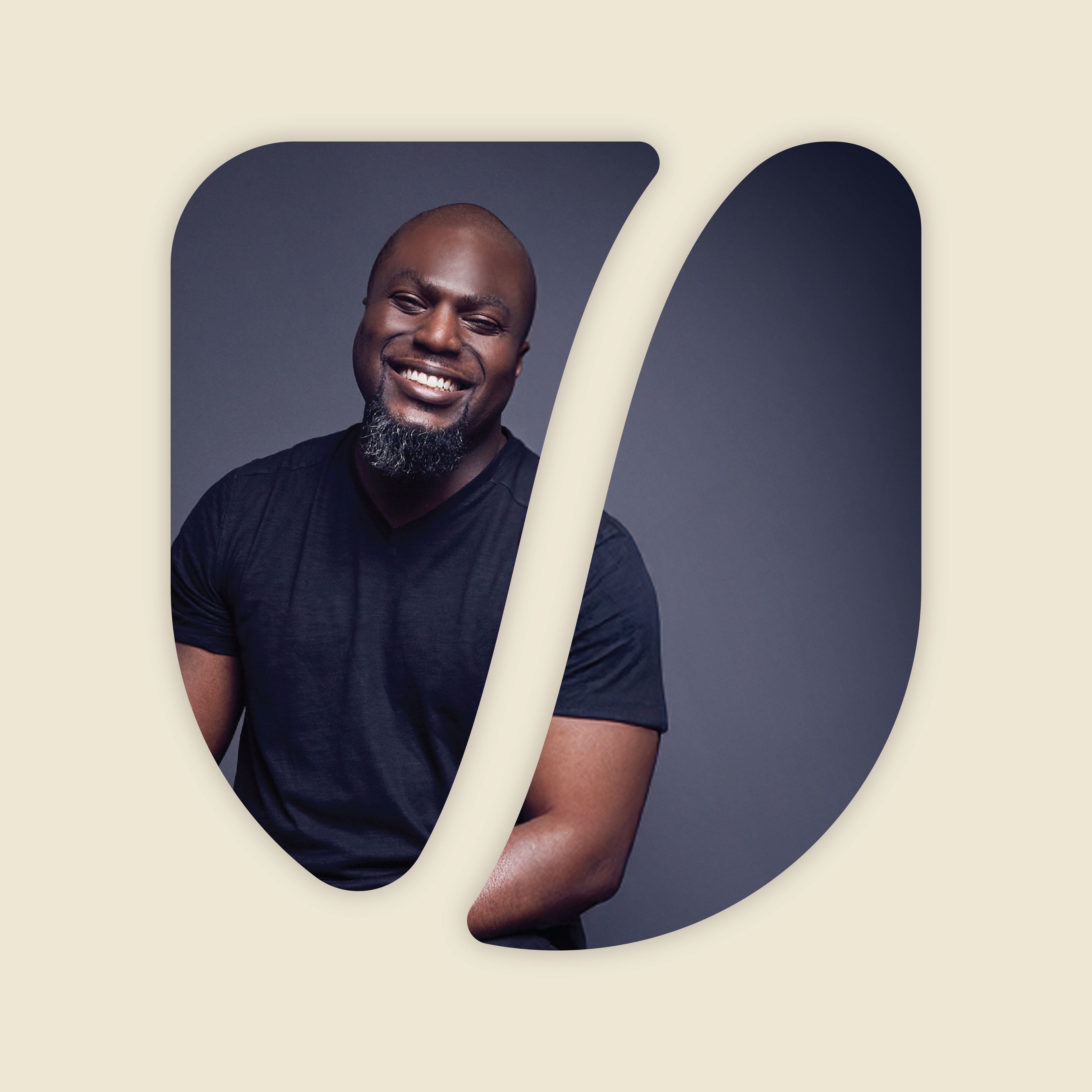 U·Bean portrait mask — light background